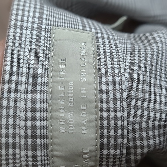 Men shirt long sleeve Nordstrom size 17 1/2 Houndstooth pattern - Picture 8 of 9